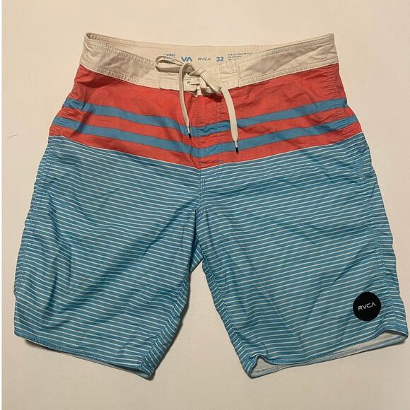 RVCA Men’s swim trunks/board shorts 9” inseam size 32 - Picture 1 of 7